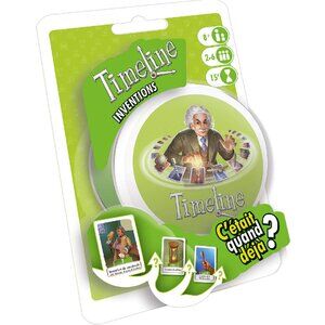 Timeline Inventions Learning Card Game Tin Box French Version Age 8+ New Sealed